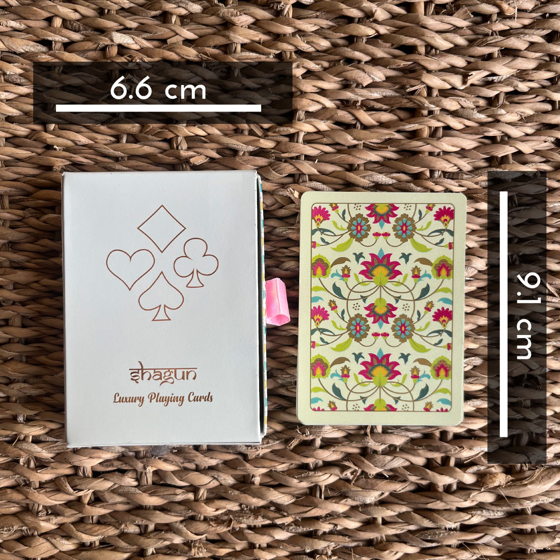 Shagun (Floral) Luxury Playing Cards Playing Cards | Festive Season | Gold Foiled | 55 Cards Deck