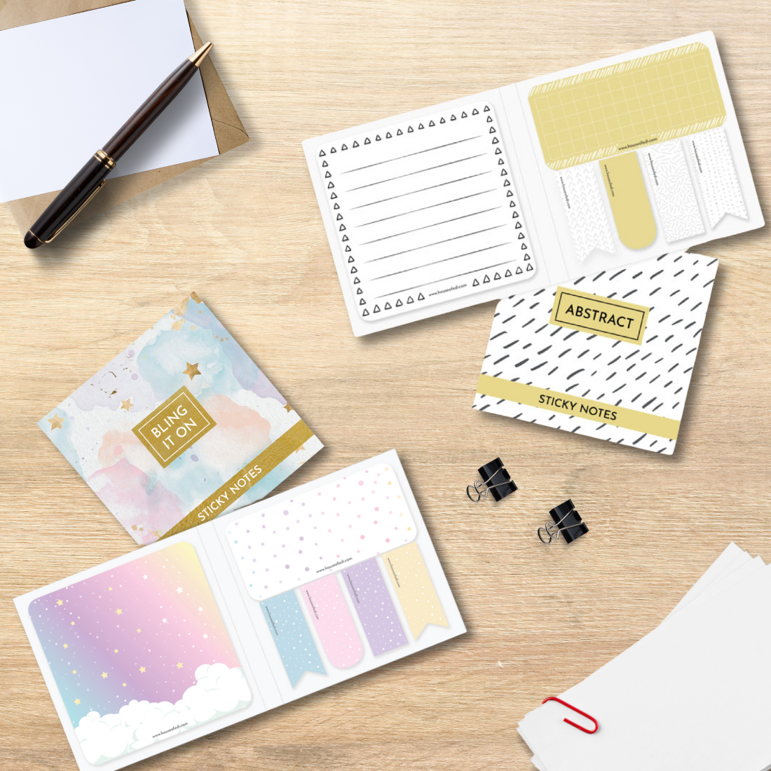 COMBO 1: Bling It On + Abstract Sticky Notes Combo