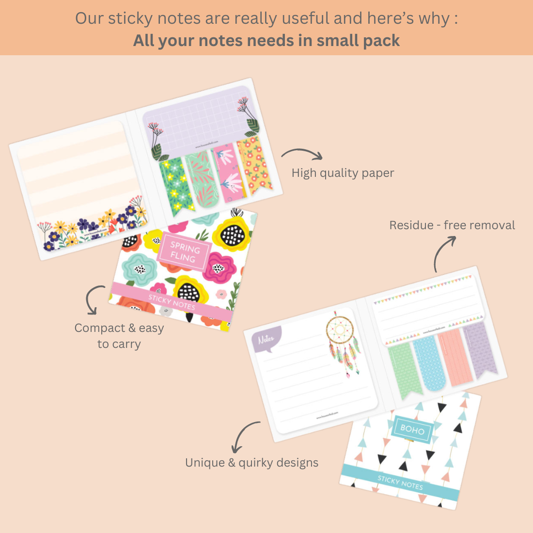 COMBO 3: Spring Fling + Boho Sticky Notes Combo