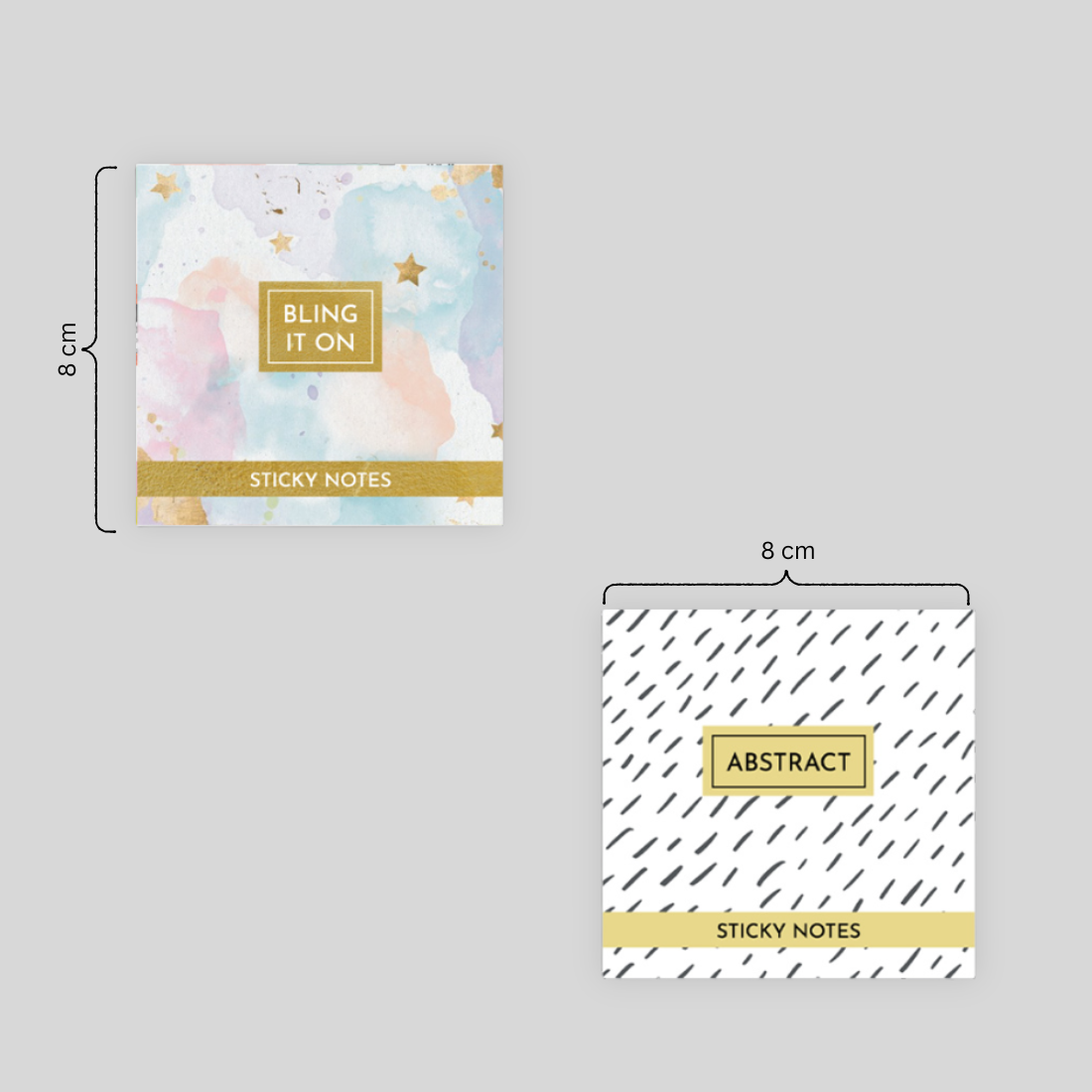 COMBO 1: Bling It On + Abstract Sticky Notes Combo