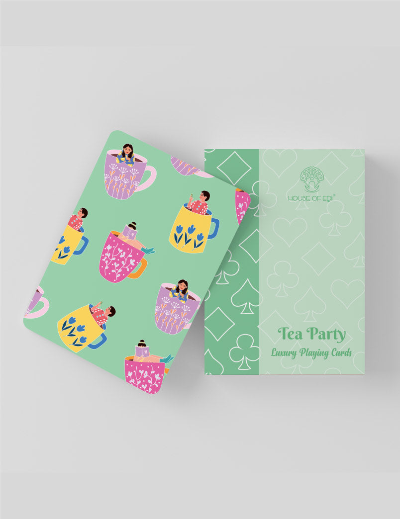 Tea Party Playing Cards Pack of 55 Cards