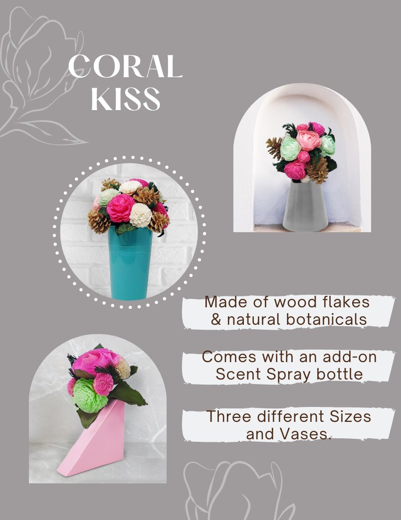 Coral Kiss Everlasting Florals