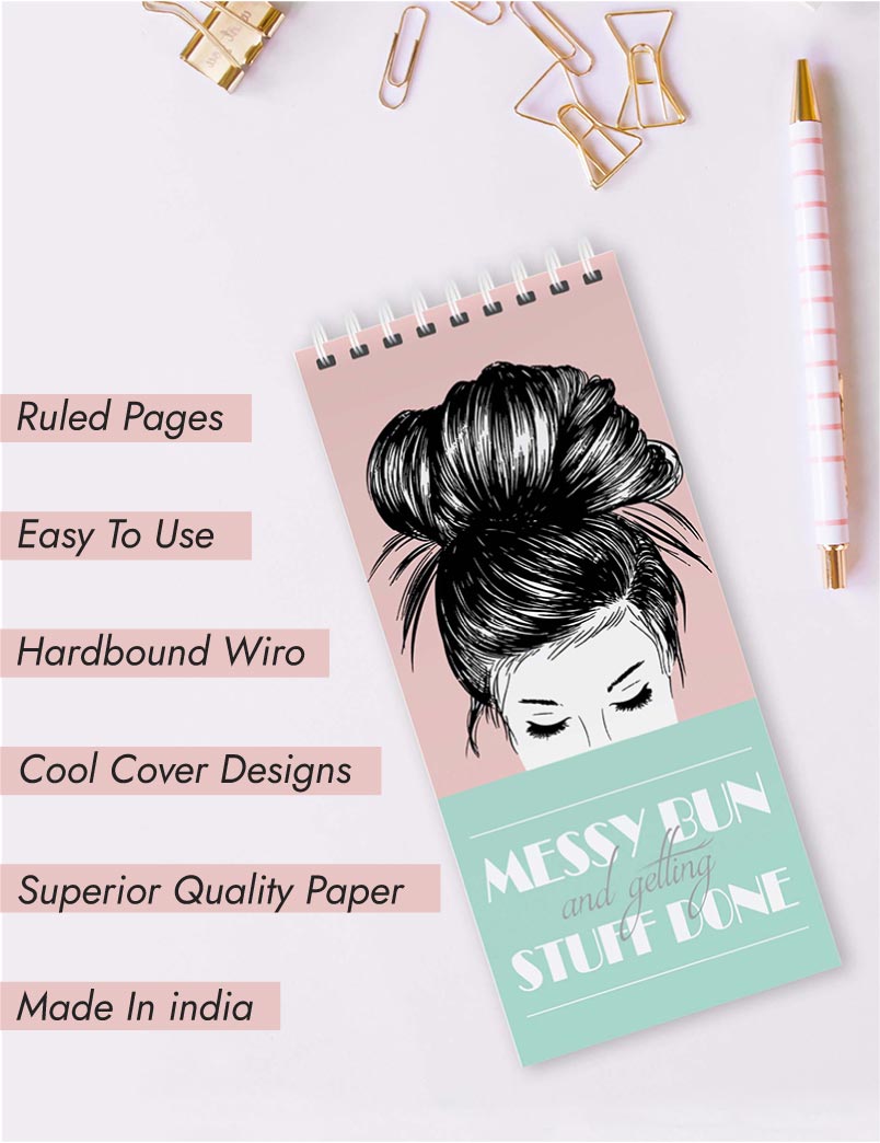 To Do List Notepad, Messy Bun – 50 Pages