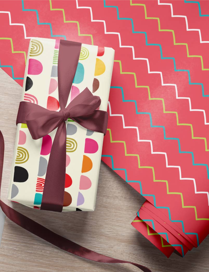 Pretty Pastels Gift Wrapping Paper Set