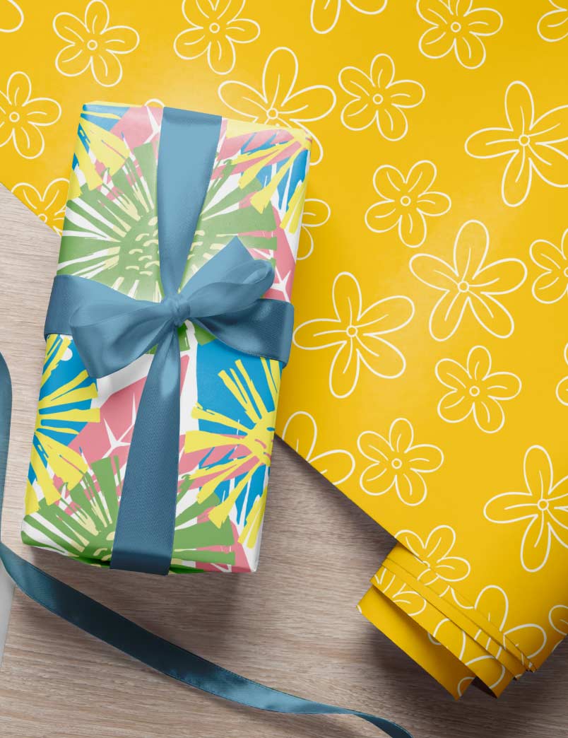 Spring Fling Gift Wrapping Paper Set