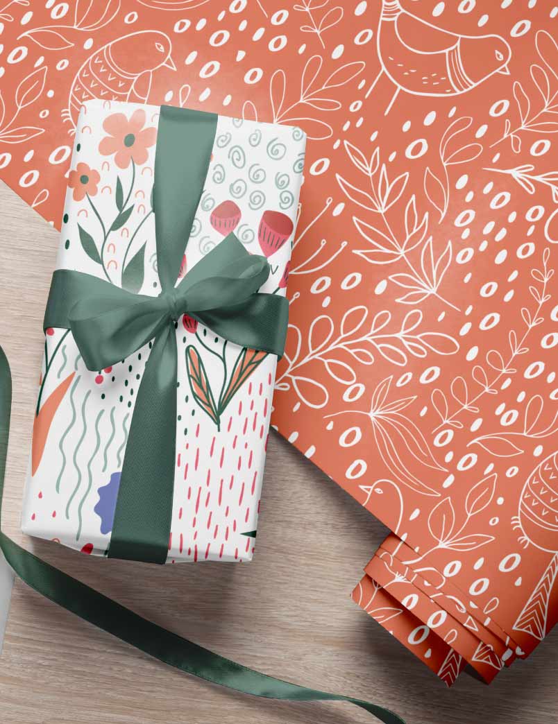 Spring Fling Gift Wrapping Paper Set