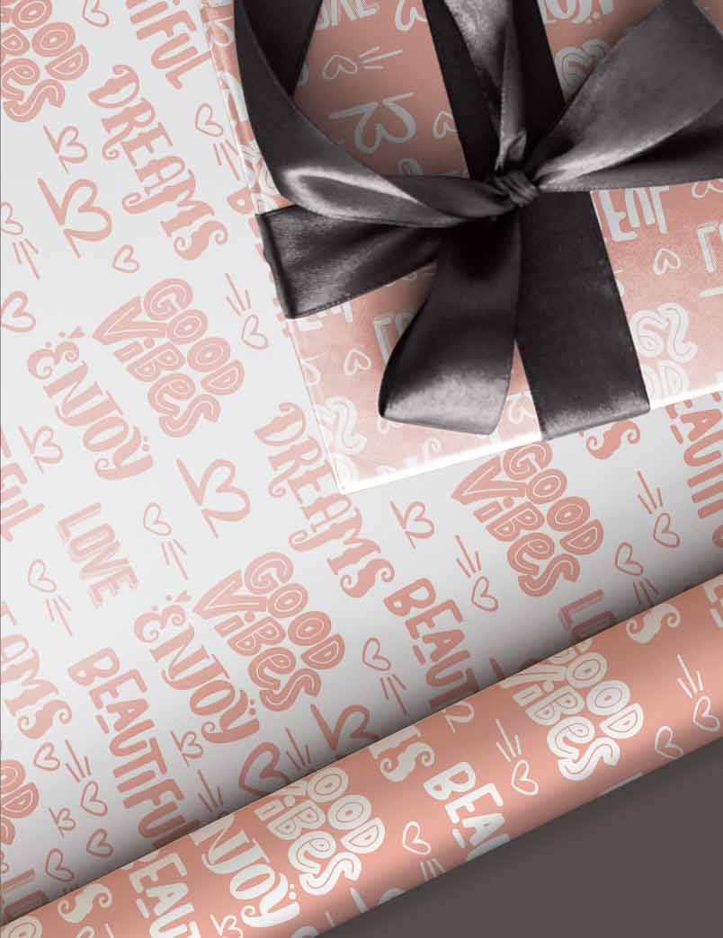 Happity Graffiti Gift Wrapping Paper Set