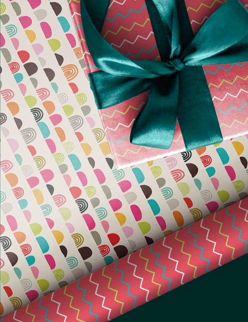 Pretty Pastels Gift Wrapping Paper Set
