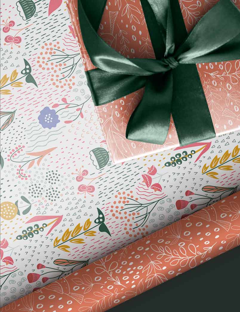 Spring Fling Gift Wrapping Paper Set