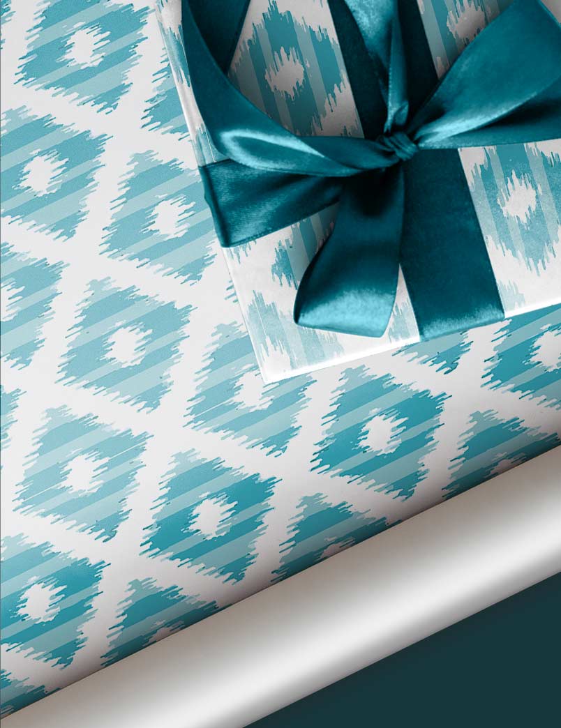 Urban Chrome Gift Wrapping Paper Set