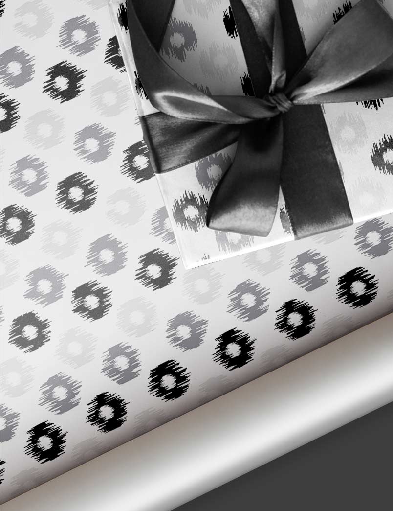 Urban Chrome Gift Wrapping Paper Set