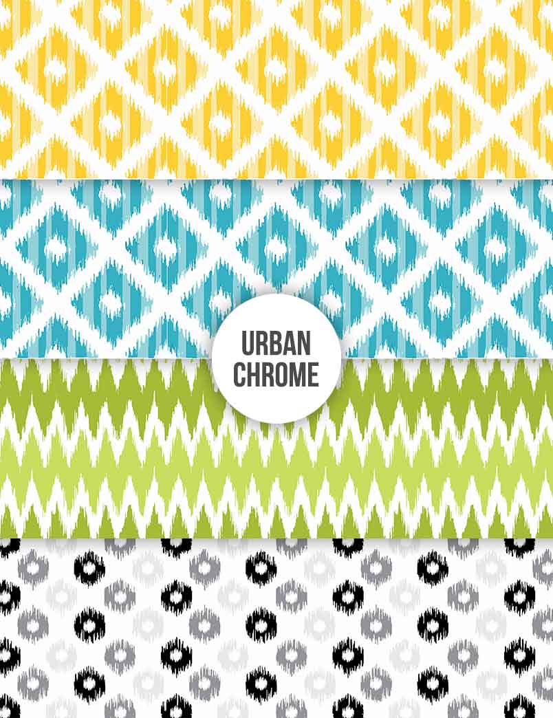 Urban Chrome Gift Wrapping Paper Set