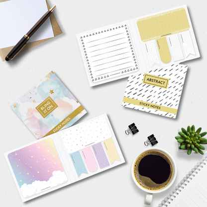 COMBO 1: Bling It On + Abstract Sticky Notes Combo