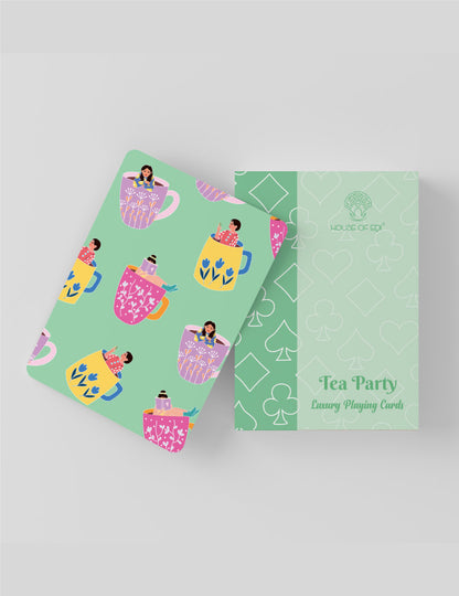 Tea Party Playing Cards Pack of 55 Cards