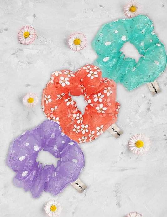 Pastel Bliss Scrunchies | Set Of 3