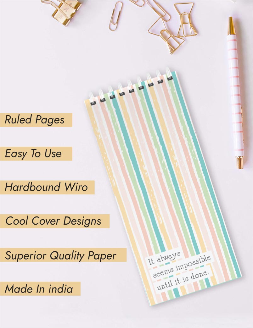 To Do List Notepad, Stripes – 50 Pages