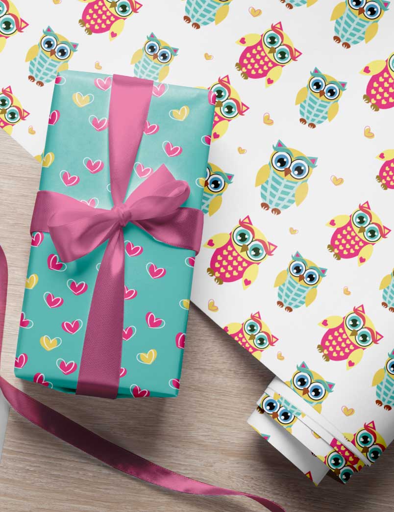 Sweet Giggles Gift Wrapping Paper Set