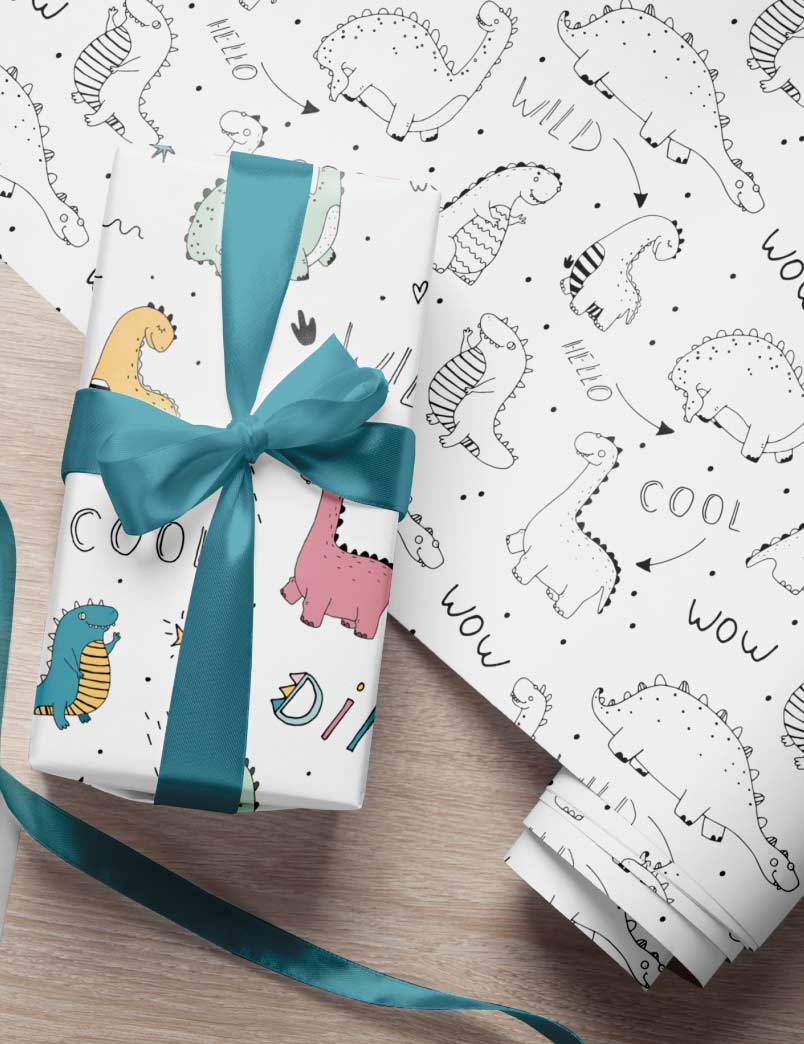 Sweet Giggles Gift Wrapping Paper Set