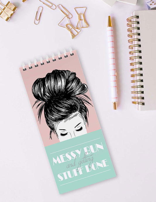 To Do List Notepad, Messy Bun – 50 Pages