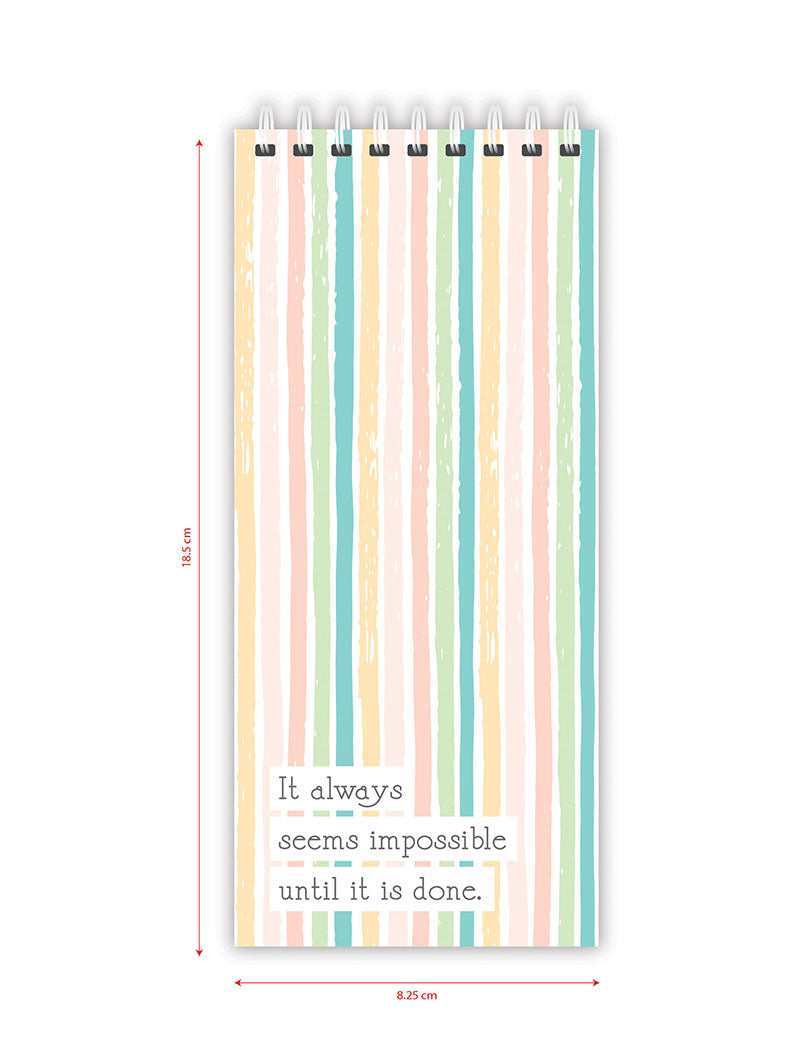 To Do List Notepad, Stripes – 50 Pages
