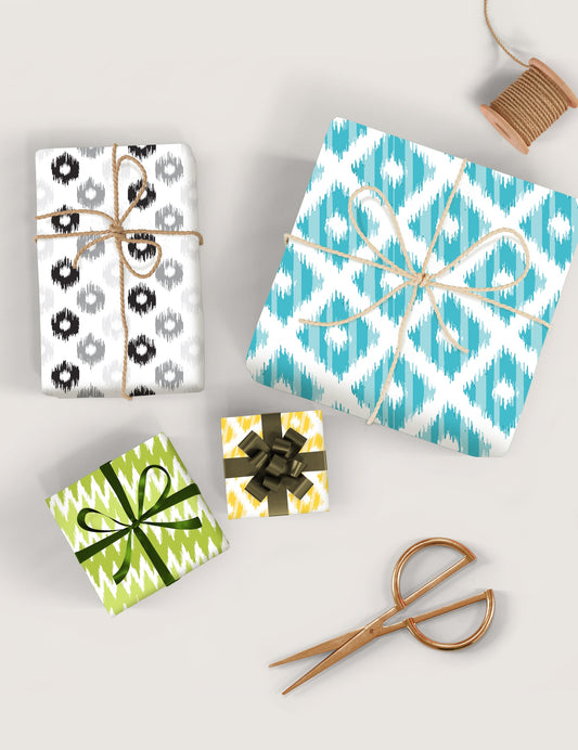 Urban Chrome Gift Wrapping Paper Set