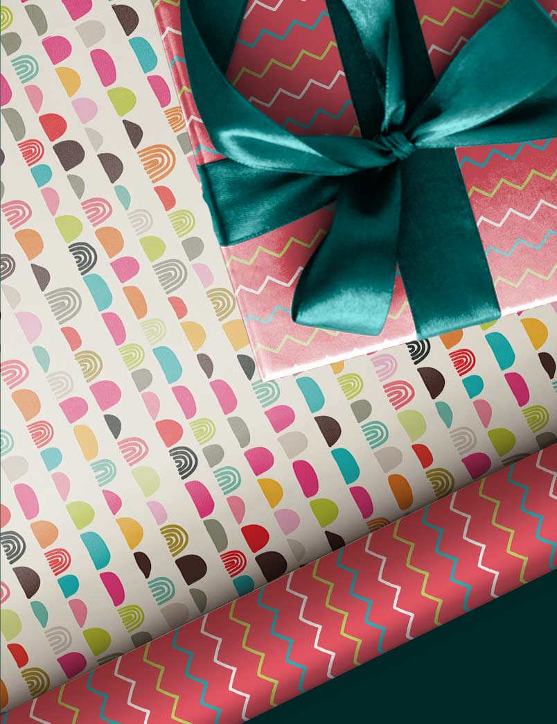Pretty Pastels Gift Wrapping Paper Set