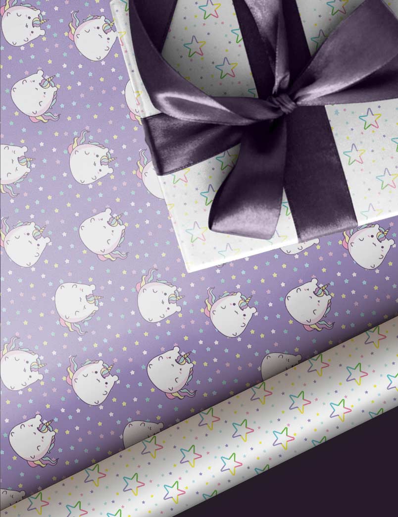 Sweet Giggles Gift Wrapping Paper Set