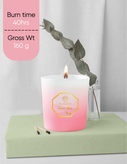 Coral Kiss Ombré Candle